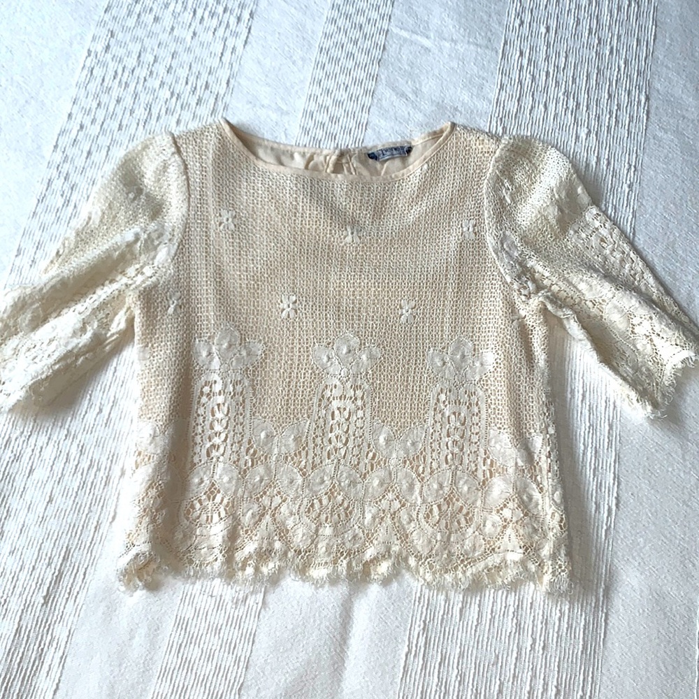 Vintage Chenelli crochet top